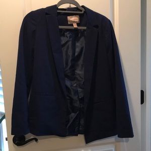 Forever 21 Contemporary Navy Blue Blazer